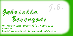 gabriella besenyodi business card